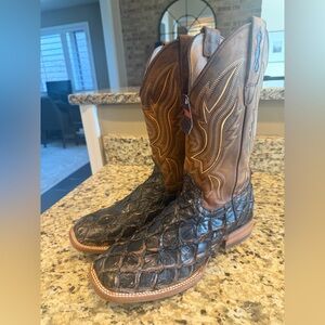 Durango Exotic Pirarucu Men's 10.5  Brown Western Boots